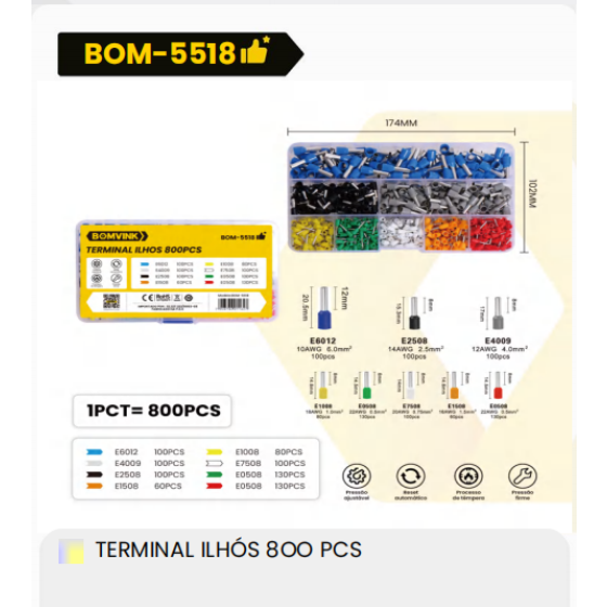 1箱终端ILHS800件（1箱=120PCS）