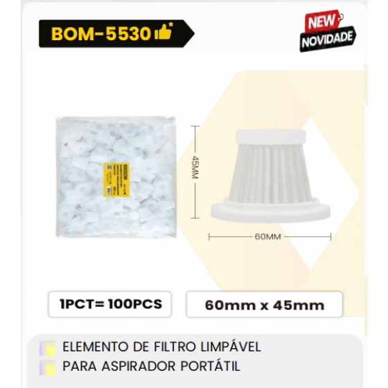 1箱便携式吸尘器滤网元件用于便携式吸尘器（1箱=10PCS）