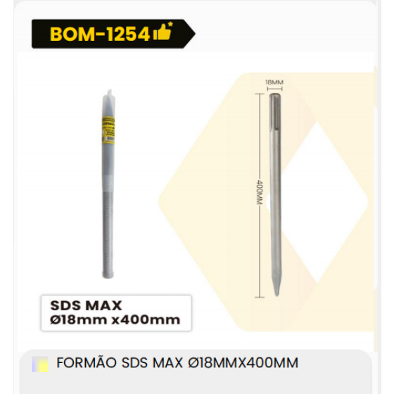 1箱SDS MAX型材18毫米X400毫米（1箱=25PCS）