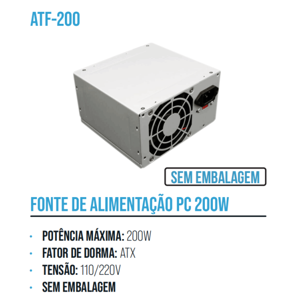 1箱电源供应器PC200W（1箱=10PCS)