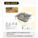 1箱厨房用ACO材质的美食柜不锈钢50*40豪华型带分配器和沥水架（1箱=5PCS）