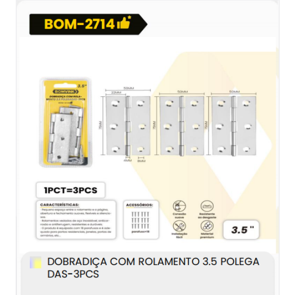 1箱带滚轮的折叠器3.5英寸 DAS-3PCS（1箱=240PCS）