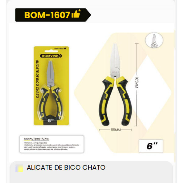 ALICATE DE BICO CHATO