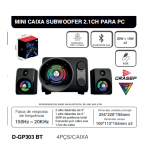 1箱迷你2.1声道PC专用低音炮音箱（1箱=4PCS)