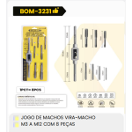 1箱M3到M12的转接头套装，含8件零件（1箱=50PCS）