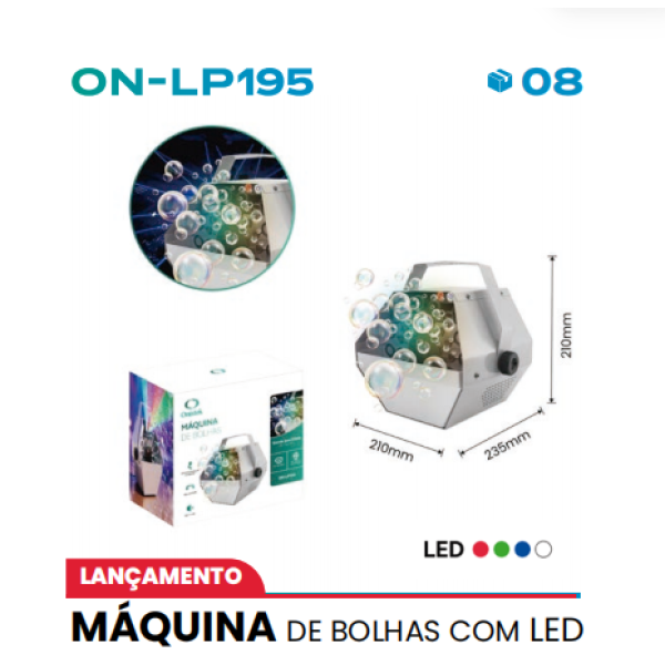 1箱带LED的泡泡机（1箱=8PCS）
