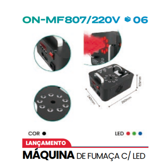 MÁQUINA DE FUMAÇA C/ LED