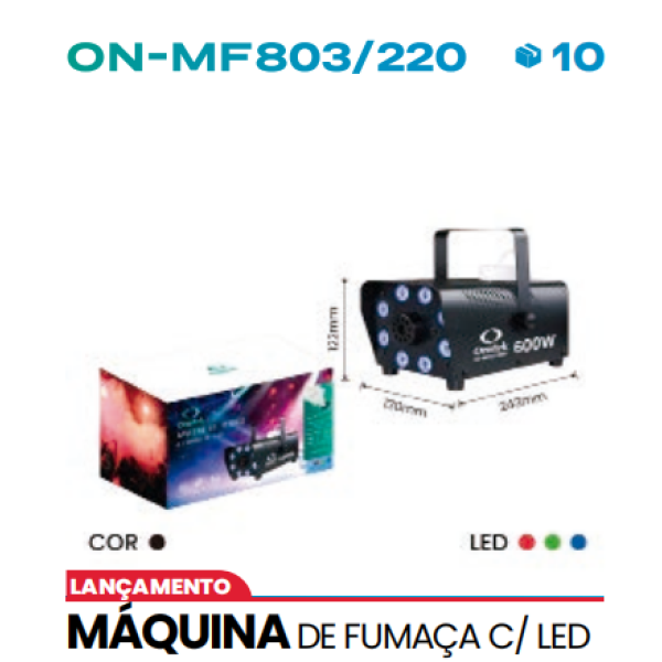 MÁQUINA DE FUMAÇA C/ LED