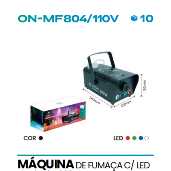 MÁQUINA DE FUMAÇA C/ LED
