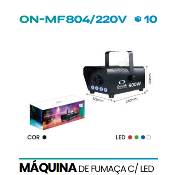 MÁQUINA DE FUMAÇA C/ LED