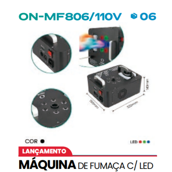 MÁQUINA DE FUMAÇA C/ LED